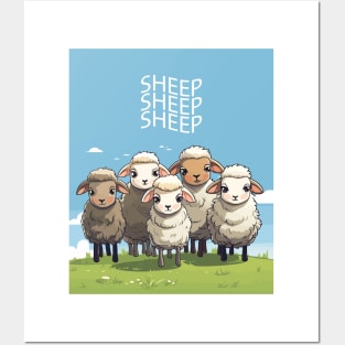 Cute Sheep Posters and Art